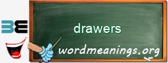 WordMeaning blackboard for drawers